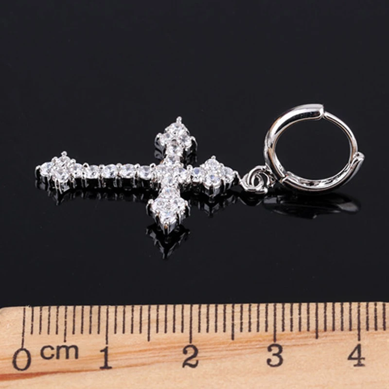 Cross Earrings Inlaid High Quality Zircons Korean Fashion Earrings Earrings European and American Classics
Cross Earrings Inlaid High Quality Zircons Korean Fashion Earrings Earrings European and American Classics