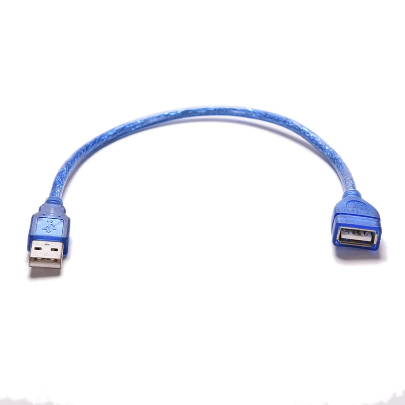 30cm USB 2.0 Extension Cable USB 2.0 Male To USB 2.0 Female Extension Data Sync Cord Cable Anti-Interference Blue
30cm USB 2.0 Extension Cable USB 2.0 Male To USB 2.0 Female Extension Data Sync Cord Cable Anti-Interference Blue