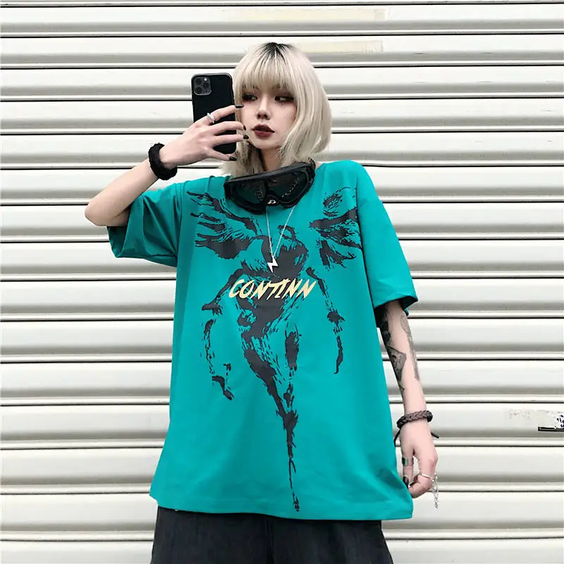 Aesthetic Printing t shirt Short Sleeved Harajuku Personality streetwear tops t-shirt Ulzzang HipHop Casual loose Women Man tee
Aesthetic Printing t shirt Short Sleeved Harajuku Personality streetwear tops t-shirt Ulzzang HipHop Casual loose Women Man tee