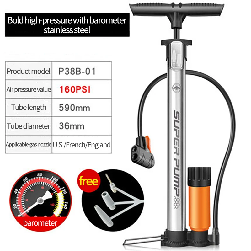 Xunting Mini Bike Pump Portable Bicycle Tire Pump Mini Bike Floor Pump Hand Foot Football Mini High Pressure Tool Bicycle Pumps
Xunting Mini Bike Pump Portable Bicycle Tire Pump Mini Bike Floor Pump Hand Foot Football Mini High Pressure Tool Bicycle Pumps