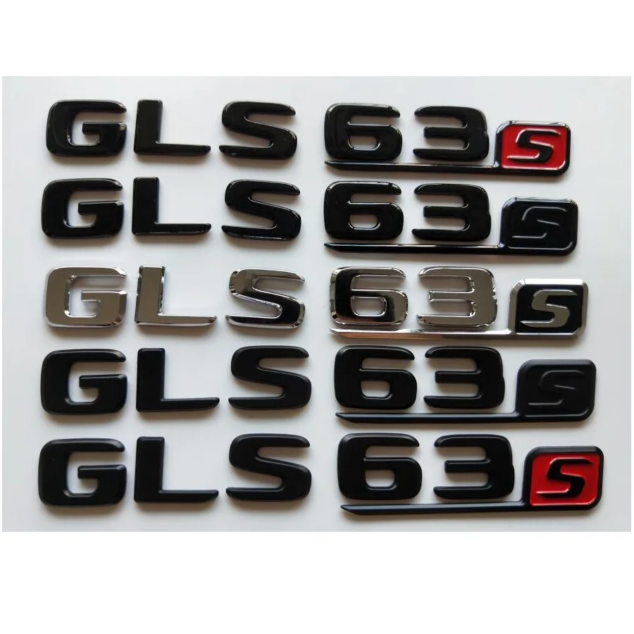 Chrome Black Letters Number Trunk Badges Emblems Emblem Badge Sticker for Mercedes Benz W166 X166 SUV GLS63s GLS63 S AMG
Chrome Black Letters Number Trunk Badges Emblems Emblem Badge Sticker for Mercedes Benz W166 X166 SUV GLS63s GLS63 S AMG