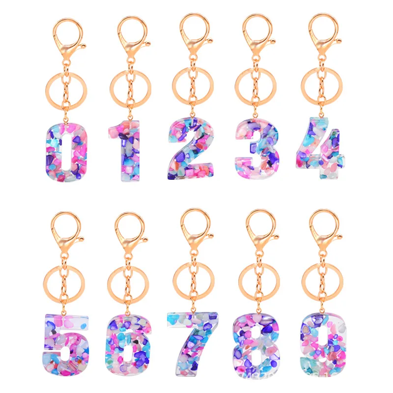 Lucky Number Resin Acrylic Keychain Stone Pattern Men and Women Transparent Crystal Keyring Letter Keychains Pendant
Lucky Number Resin Acrylic Keychain Stone Pattern Men and Women Transparent Crystal Keyring Letter Keychains Pendant