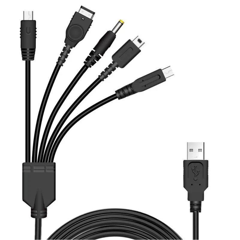 Для USB к SP/NDSL/3DS/WII U 1 2 м 5-в-1 зарядный кабель для передачи данных 98SE/ME/2000/XP/VISTA/WIN 7/8 |