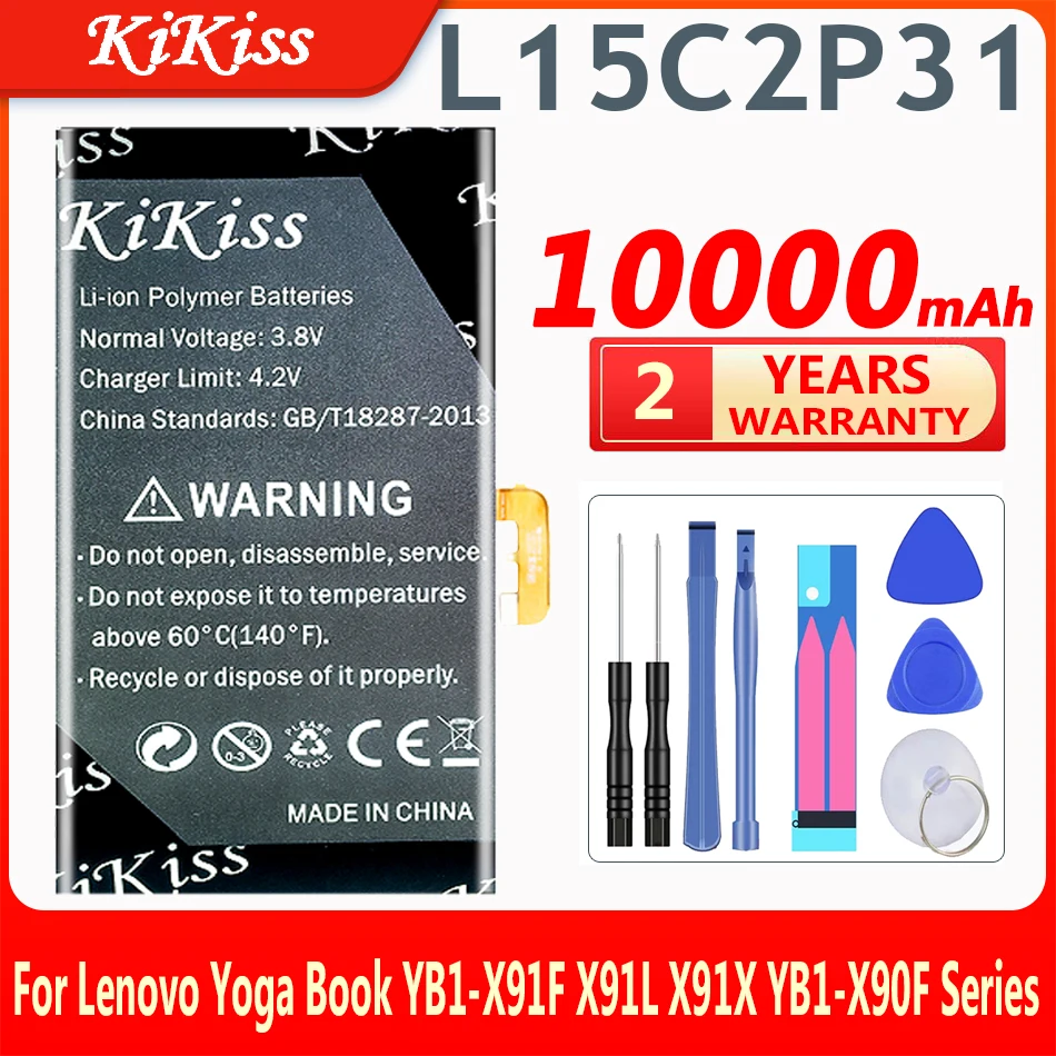 KiKiss L15C2P31 10000mAh Laptop Battery For Lenovo Yoga Book YB1-X91F X91L X91X YB1-X90F YB1-X90L Series Tablet Battery
KiKiss L15C2P31 10000mAh Laptop Battery For Lenovo Yoga Book YB1-X91F X91L X91X YB1-X90F YB1-X90L Series Tablet Battery