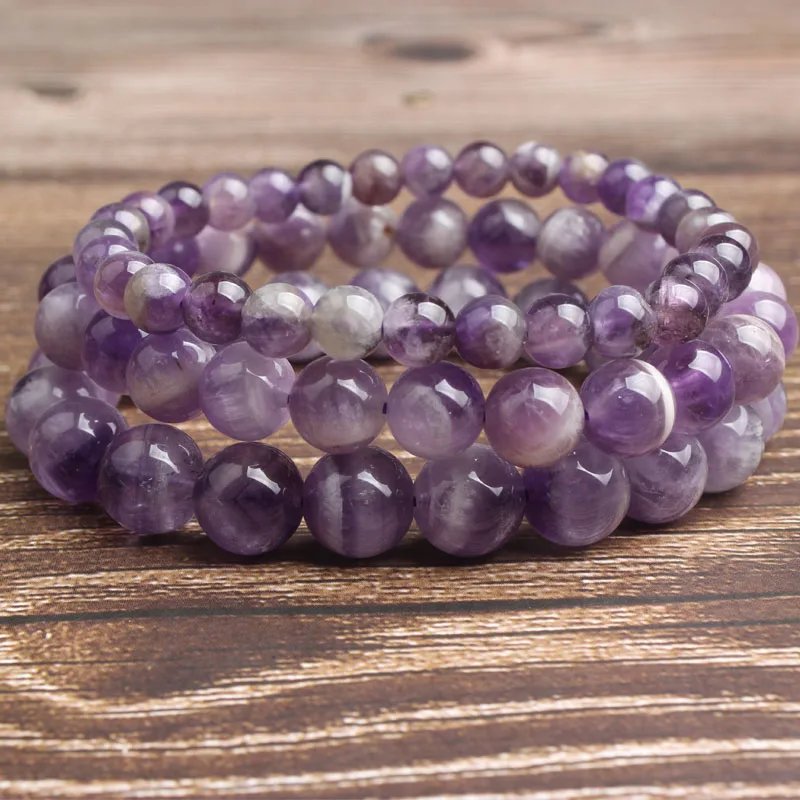 LanLi 4/6/8/10/12mm Fashion natural Jewelry Stripe amethysts beads bracelet be fit for men and women Accessories and amulets
LanLi 4/6/8/10/12mm Fashion natural Jewelry Stripe amethysts beads bracelet be fit for men and women Accessories and amulets