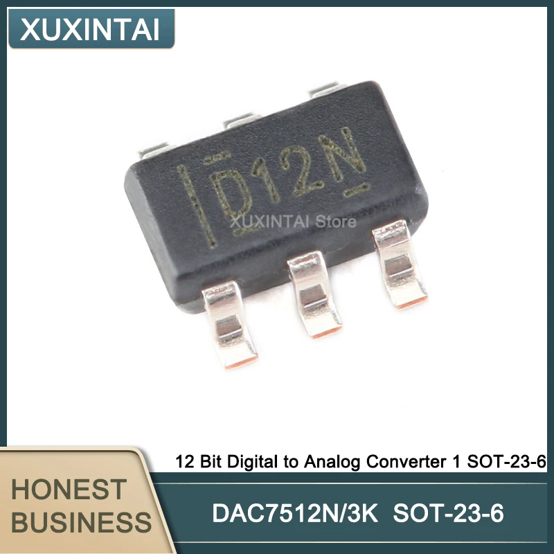 10 шт./лот DAC7512N/3K DAC7512N 12-битный цифро-аналоговый преобразователь 1 SOT-23-6
10 шт./лот DAC7512N/3K DAC7512N 12-битный цифро-аналоговый преобразователь 1 SOT-23-6