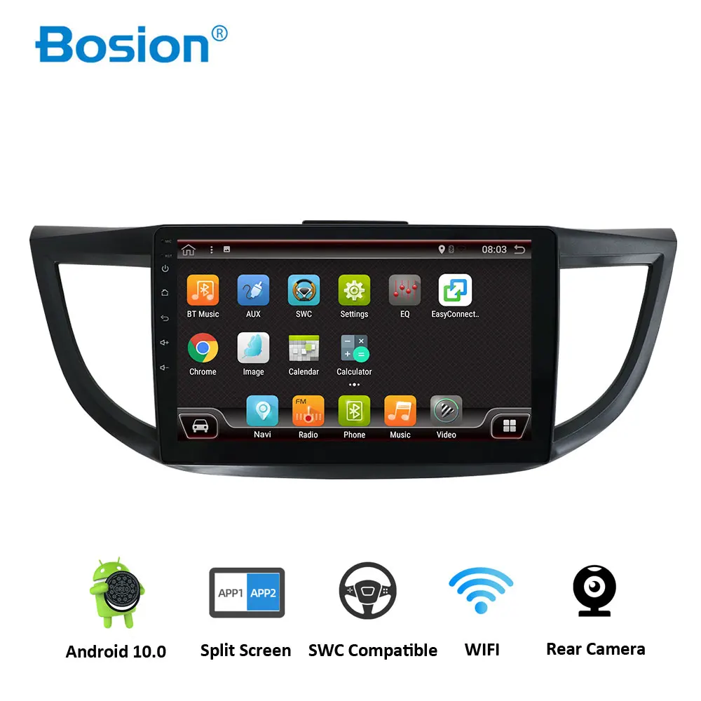 Bosion четырехъядерный Android 10 0 2din автомобильный радиоприемник мультимедийный dvd gps