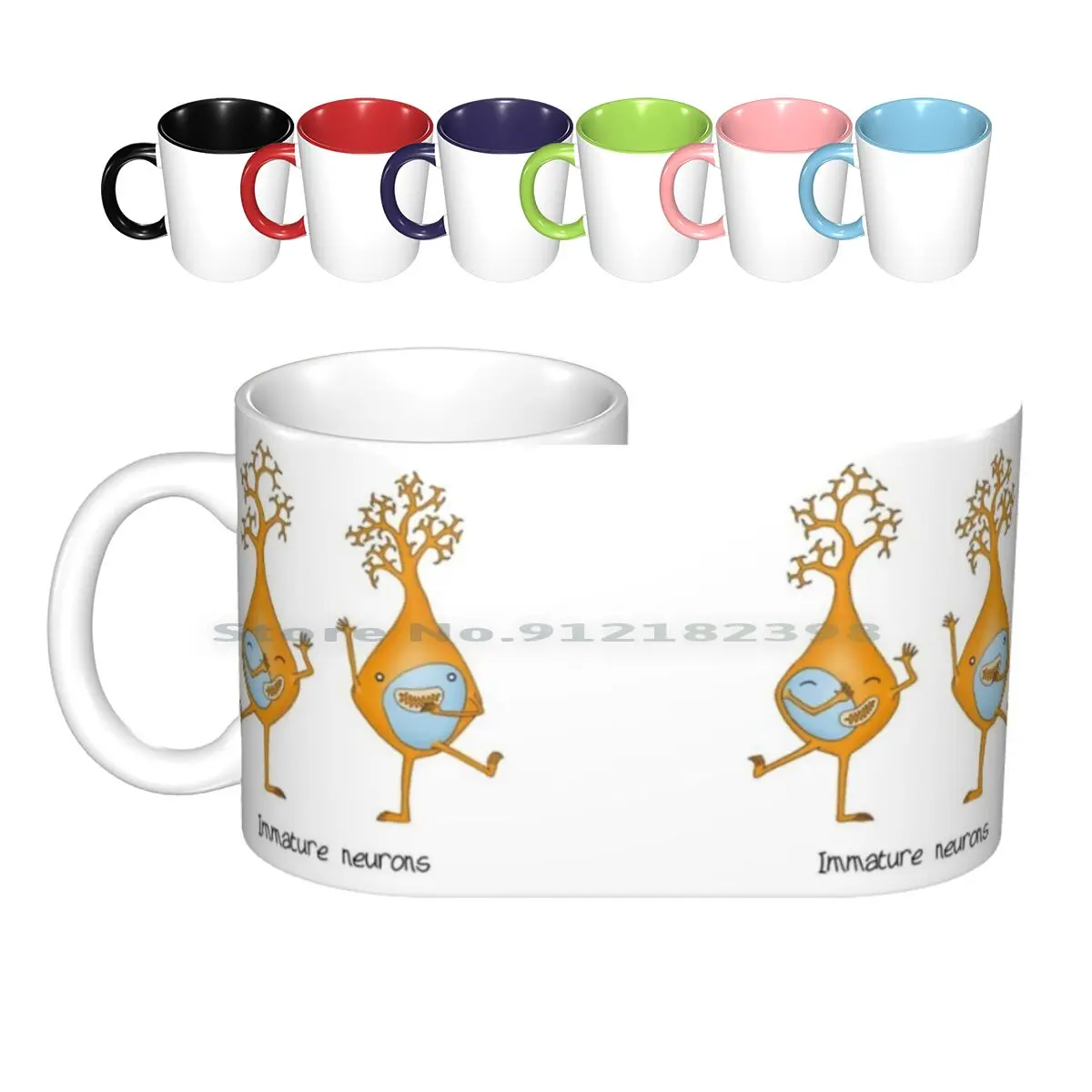 

Immature Neurons Ceramic Mugs Coffee Cups Milk Tea Mug Cells Cell Biology Bioscience Brain Cell Brain Neuron Neurone