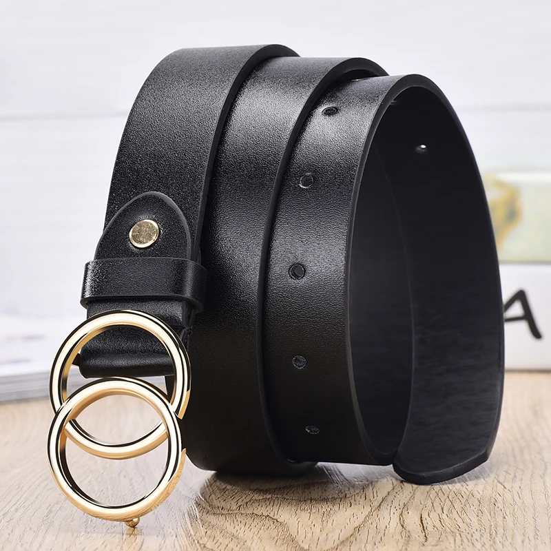 2021 New Designer's Famous Brand Leatherhigh Quality Belt Fashion Alloy Double Ring Circle Buckle Girl Jeans Dress Wild Belts
2021 New Designer's Famous Brand Leatherhigh Quality Belt Fashion Alloy Double Ring Circle Buckle Girl Jeans Dress Wild Belts