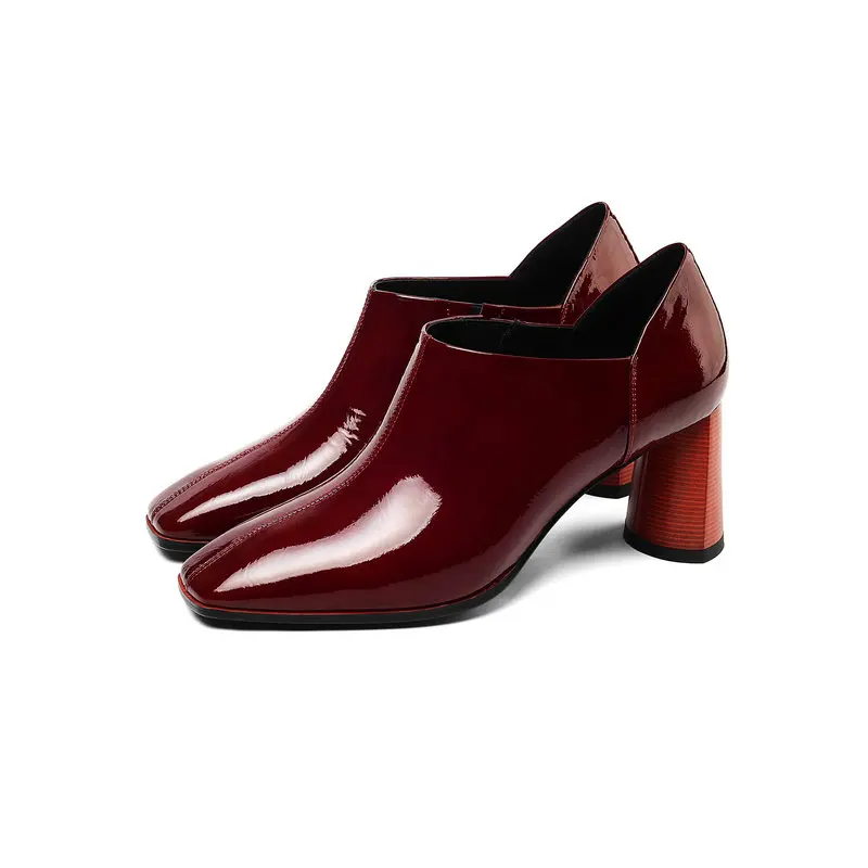 Patent Leather Woman High Heels Shoes Wood Heel Platform Pumps Black Red Ladies Wedding Shoes Genuine Leather Shoes Woman
Patent Leather Woman High Heels Shoes Wood Heel Platform Pumps Black Red Ladies Wedding Shoes Genuine Leather Shoes Woman