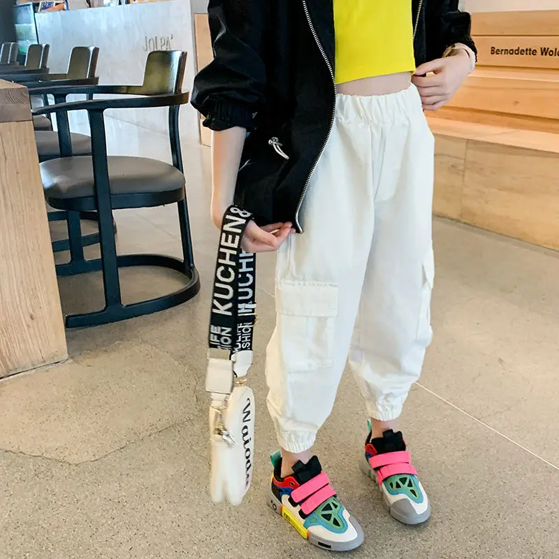 2020 Spring Autumn New Fashion Girls Kids Sports Cargo Pants Girls High Waist Pocket Casual Trousers Outerwear For Children W343
2020 Spring Autumn New Fashion Girls Kids Sports Cargo Pants Girls High Waist Pocket Casual Trousers Outerwear For Children W343