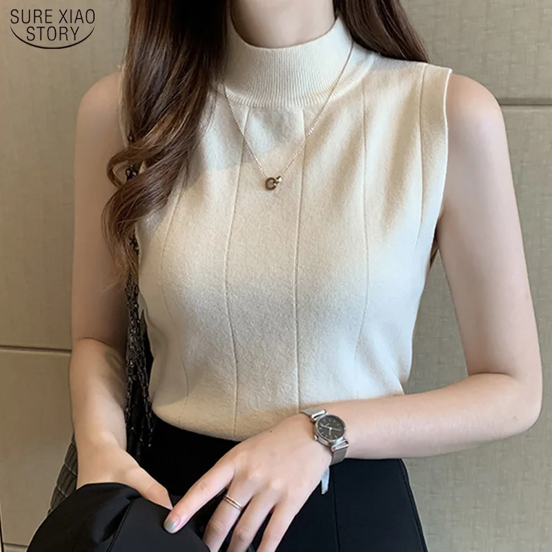 2022 Spring Casual Women Clothing summer Blusas Mujer De Moda Korean Sleeveless Clothes Women Tops Knit Ladies Pink Blouses New
2022 Spring Casual Women Clothing summer Blusas Mujer De Moda Korean Sleeveless Clothes Women Tops Knit Ladies Pink Blouses New