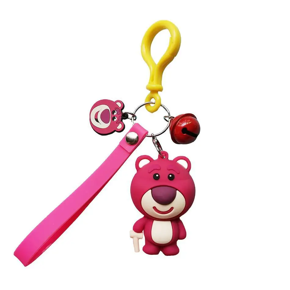 Disney Toy Dolls Story Keychain Strawberry Bear Animal Keyring Bag Pendant Key Chains Car Decoration Accessories
Disney Toy Dolls Story Keychain Strawberry Bear Animal Keyring Bag Pendant Key Chains Car Decoration Accessories