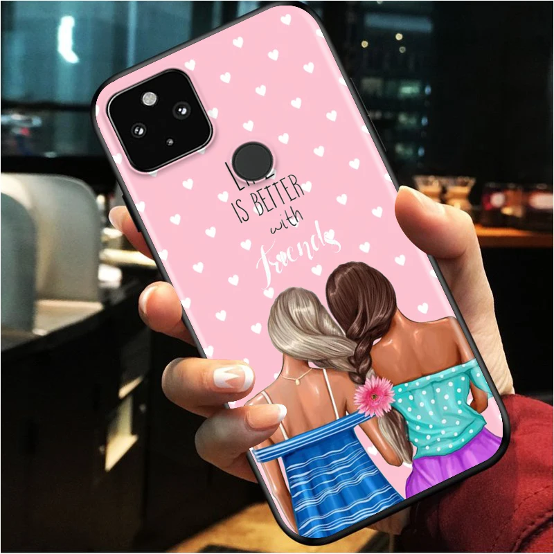 Woman Girl Mom Baby Shockproof Cover for Google Pixel 5 5A 4 4A XL 5G Black Phone Case Shell Soft Fundas Coque Capa 
Woman Girl Mom Baby Shockproof Cover for Google Pixel 5 5A 4 4A XL 5G Black Phone Case Shell Soft Fundas Coque Capa