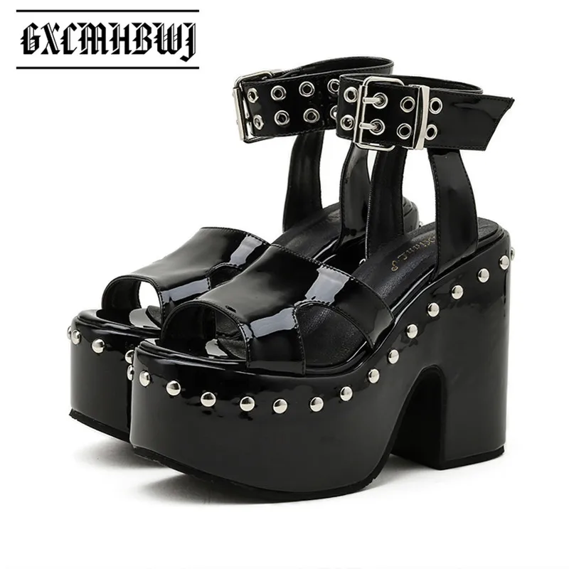 GXCMHBWJ Summer Patent Leather High Platform Women Sandals Rome Gladiator Open Toe Thick Bottom High Heels Casual Ladies Shoes
GXCMHBWJ Summer Patent Leather High Platform Women Sandals Rome Gladiator Open Toe Thick Bottom High Heels Casual Ladies Shoes