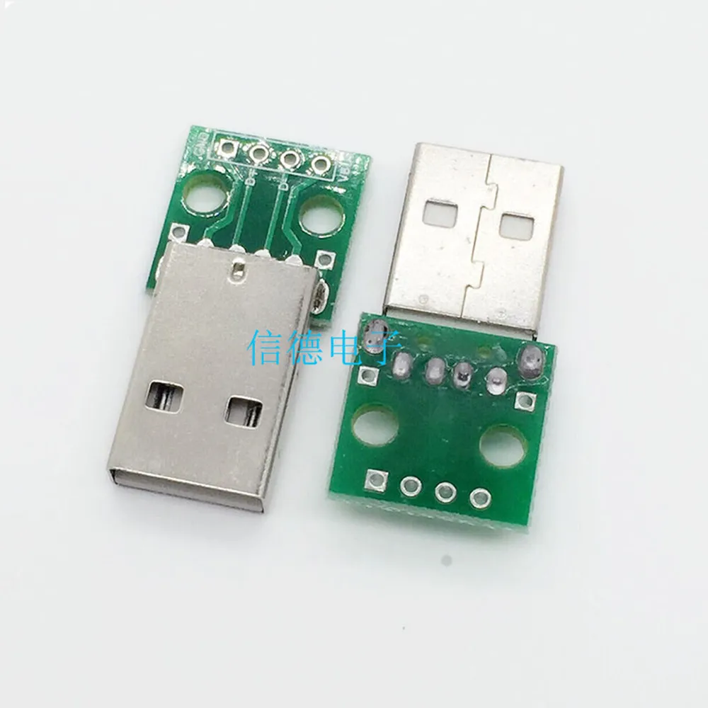 5 штук в наборе USB штекерным Dip 2 54 мм прямой штекер 4P сварные мобильный телефон