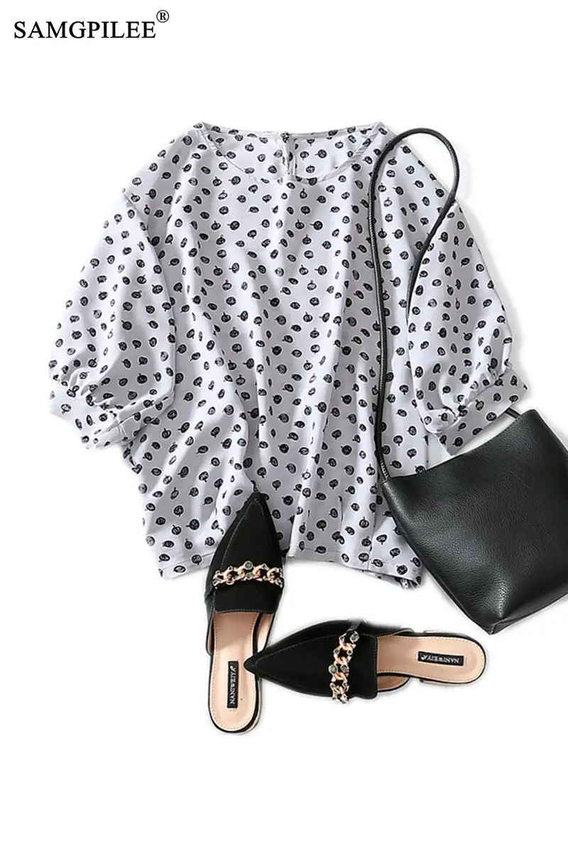 2021 fashion women blouses Casual Chiffon Short korean style Print O-neck Puff Sleeve plus size women tops and bloues 3XL
2021 fashion women blouses Casual Chiffon Short korean style Print O-neck Puff Sleeve plus size women tops and bloues 3XL