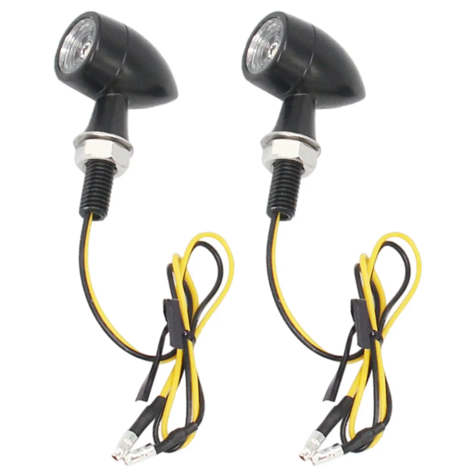2x LED Turn Signal Lights Waterproof Mini Bullet Shape Micro Motorcycle Indicators Rear Tail Lamp for Suzuki Motorbike 8mm
2x LED Turn Signal Lights Waterproof Mini Bullet Shape Micro Motorcycle Indicators Rear Tail Lamp for Suzuki Motorbike 8mm
