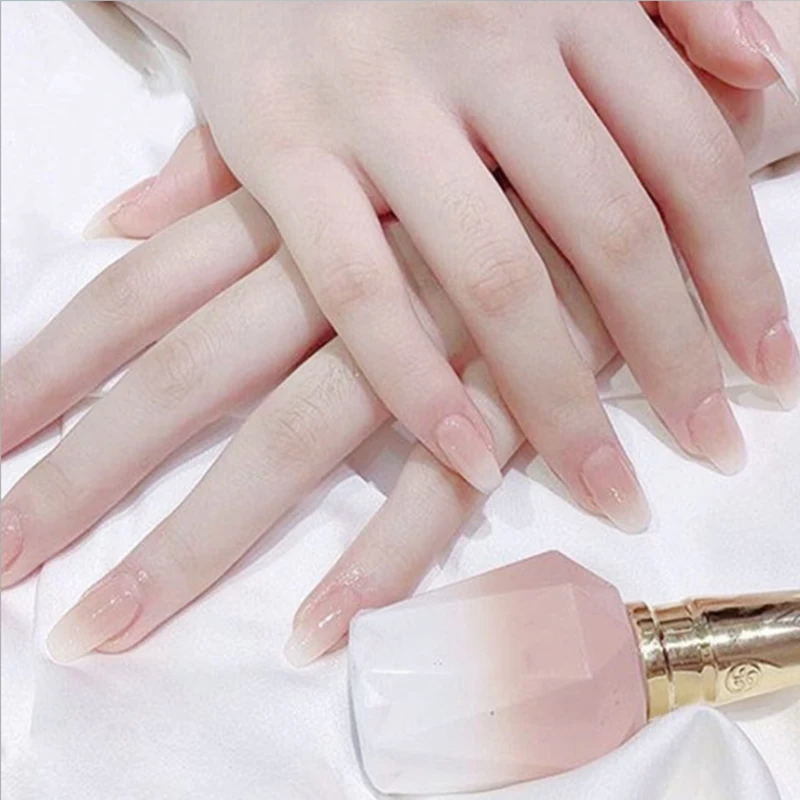 Extra Long Fake Nails Coffin Full Cover Glossy White Gradient Nude Color Ballet Fake Nails
Extra Long Fake Nails Coffin Full Cover Glossy White Gradient Nude Color Ballet Fake Nails