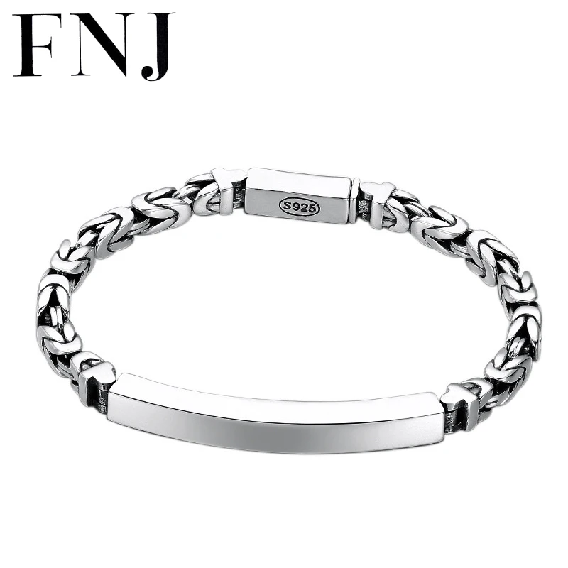 FNJ 4mm 18cm 20cm Bracelet 925 Silver Original Pure S925 Silver Bracelets for Jewelry Men Fine Vintage
FNJ 4mm 18cm 20cm Bracelet 925 Silver Original Pure S925 Silver Bracelets for Jewelry Men Fine Vintage