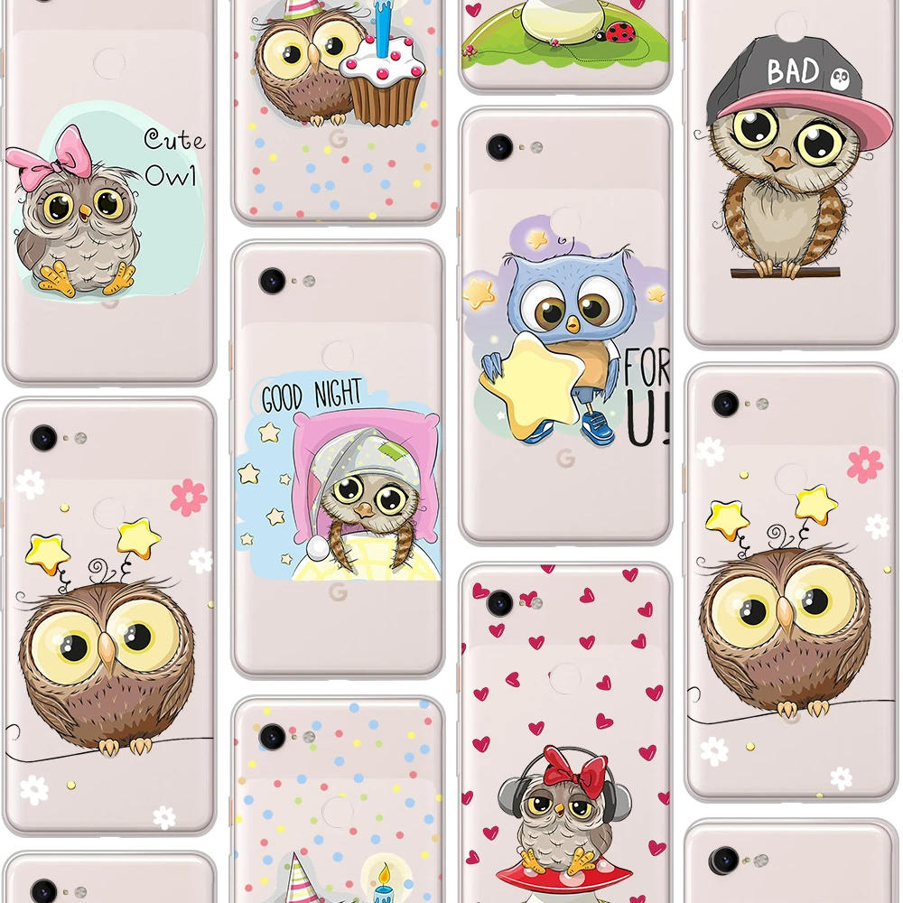 ciciber Cute animal funny owl Case for Google Pixel 4 3 XL Soft Silicone Cover for Google Pixel 2 3a XL Funda Coque Cover Capa
ciciber Cute animal funny owl Case for Google Pixel 4 3 XL Soft Silicone Cover for Google Pixel 2 3a XL Funda Coque Cover Capa