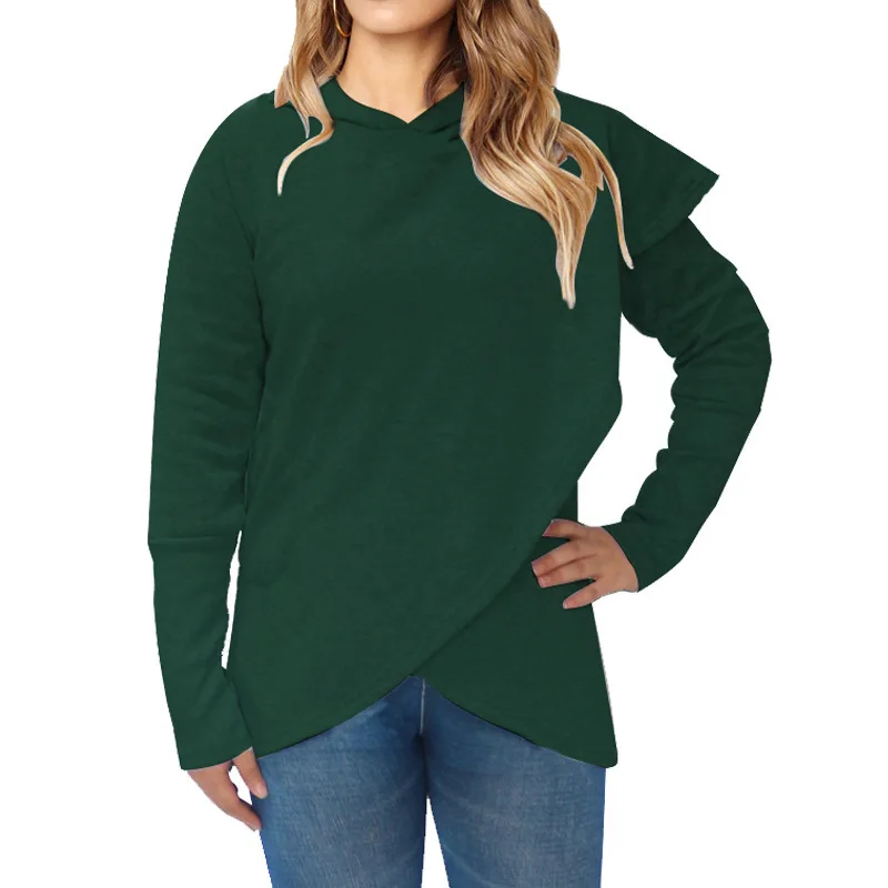 Donsignet Women's Sweater New Fashion Spring and Autumn Loose Irregular Knitted Long Sleeves Hooded Collar Pullover Solid Color
Donsignet Women's Sweater New Fashion Spring and Autumn Loose Irregular Knitted Long Sleeves Hooded Collar Pullover Solid Color