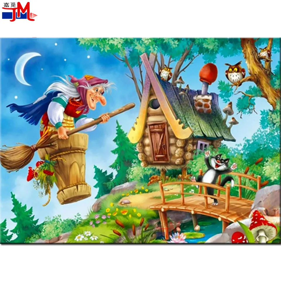 Cartoon Old Witch and Cat, Birdhouse 5d diamond painting Round /Square Diamond Embroidery Mosaic Rhinestone Handmade Kids Gift
Cartoon Old Witch and Cat, Birdhouse 5d diamond painting Round /Square Diamond Embroidery Mosaic Rhinestone Handmade Kids Gift