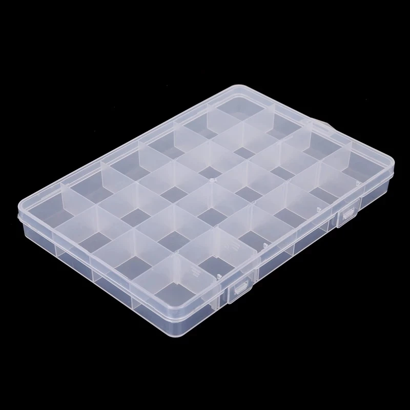 24 Slots Adjustable Jewelry Storage Box Case Craft Organizer Beads Multi Grids Transparent Plastic Storage Box Portable
24 Slots Adjustable Jewelry Storage Box Case Craft Organizer Beads Multi Grids Transparent Plastic Storage Box Portable