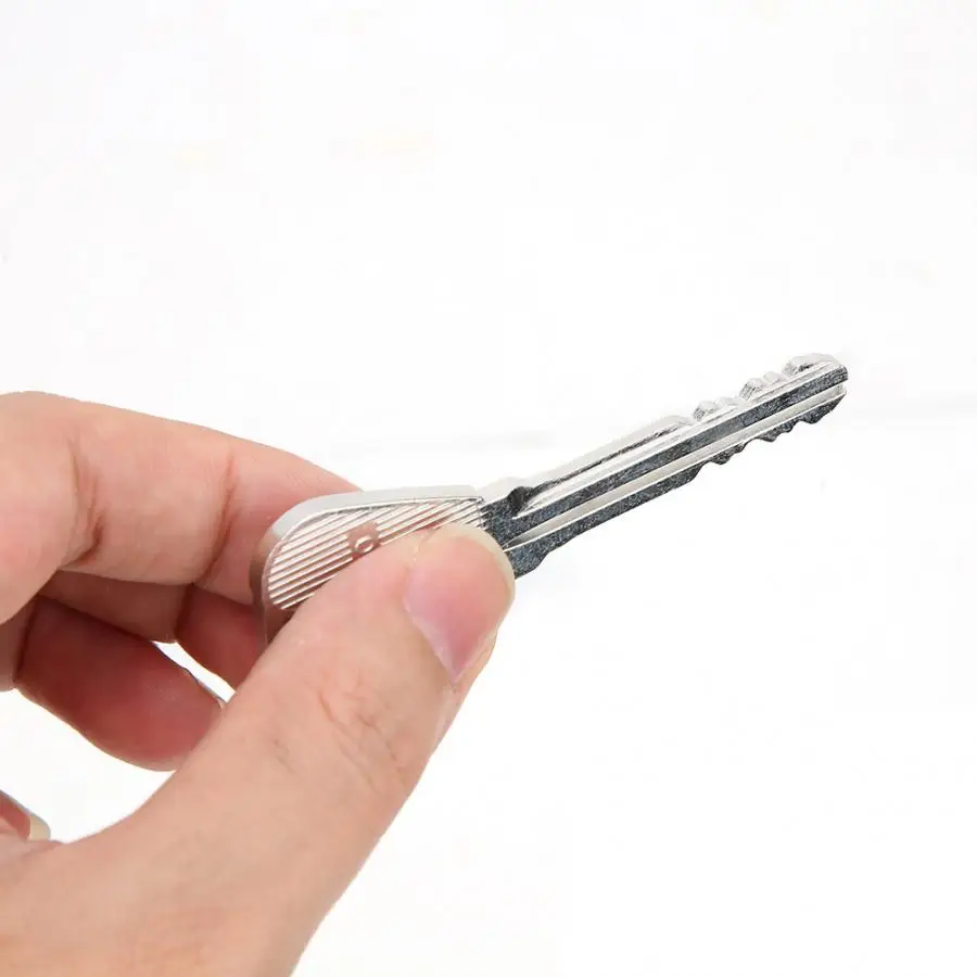 Classic Toy for Kids Magic Trick Folding Key Thru Bottle Or Ring Penetration Props Joke Easy to Play |