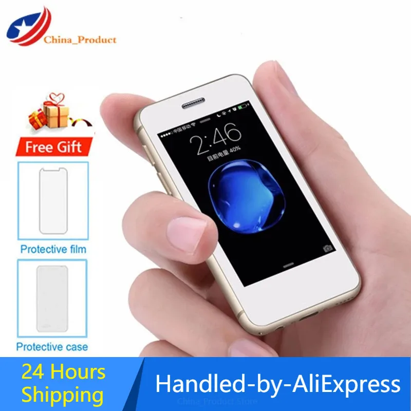 Original S9X 2.5 inch Android 6.0 Ultra-slim Smallest Smartphone Quad Core 1G RAM 8GB ROM Bluetooth Camera WiFi Mini Cellphone
Original S9X 2.5 inch Android 6.0 Ultra-slim Smallest Smartphone Quad Core 1G RAM 8GB ROM Bluetooth Camera WiFi Mini Cellphone
