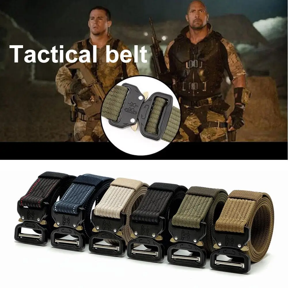 Military Equipment Combat Waist Straps Tactical Belt Hunt Zinc Alloy Buckle Nylon Webbing Water Ripple Style Outside Adjustable
Military Equipment Combat Waist Straps Tactical Belt Hunt Zinc Alloy Buckle Nylon Webbing Water Ripple Style Outside Adjustable