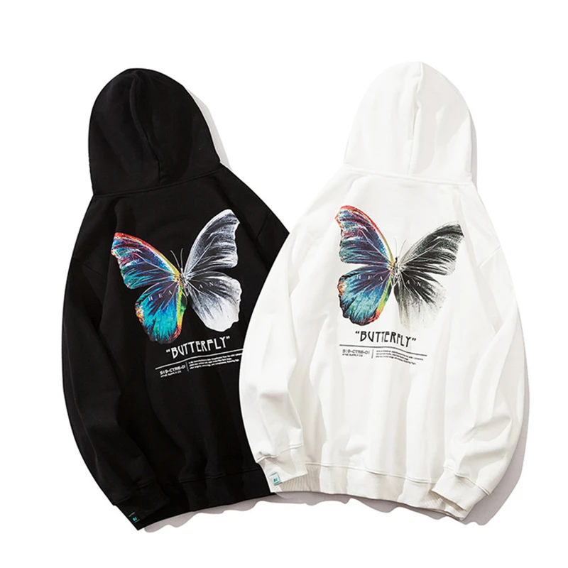 Butterfly Print Hoodies Sweatshirts Couples Streetwear Hip Hop Casual Hooded Sweat Shirts Mens Fashion Pullover Top
Butterfly Print Hoodies Sweatshirts Couples Streetwear Hip Hop Casual Hooded Sweat Shirts Mens Fashion Pullover Top