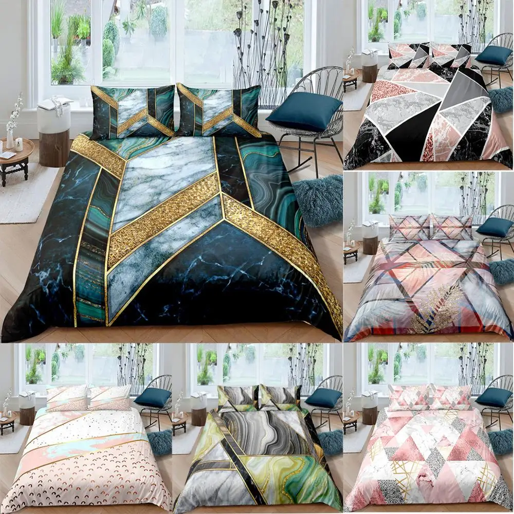 Geometric Marble Bedding Set Colorful Abstract Pattern Printing Duvet Cover Comforter Bedding Sets King Size For Adults Bedroom
Geometric Marble Bedding Set Colorful Abstract Pattern Printing Duvet Cover Comforter Bedding Sets King Size For Adults Bedroom