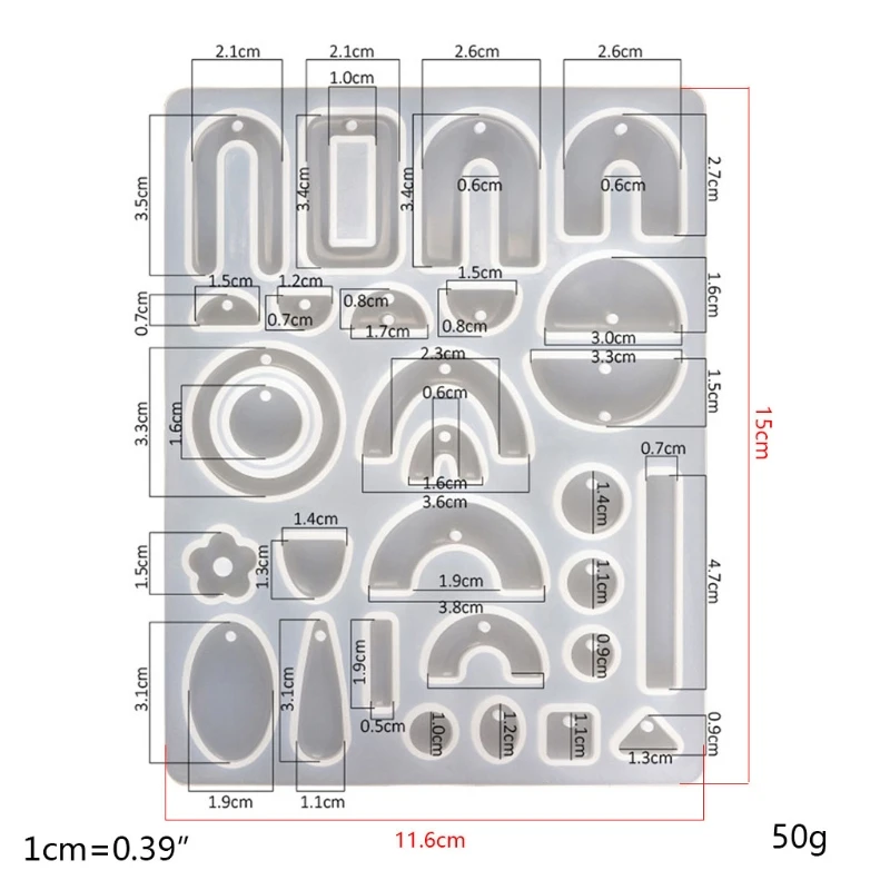 Crystal Epoxy Resin Mold Geometric Earrings Ear Pendant Casting Silicone Mould MXME
Crystal Epoxy Resin Mold Geometric Earrings Ear Pendant Casting Silicone Mould MXME