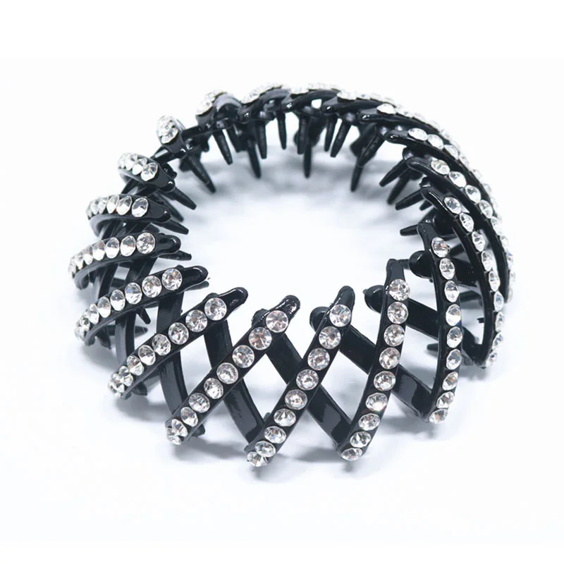 DIY Crystal Hair Bun Rhinestone Hairpin Women Shiny Horsetail Buckle Bird Nest Ball Hair Claws Female Headwear Hair Accessories
DIY Crystal Hair Bun Rhinestone Hairpin Women Shiny Horsetail Buckle Bird Nest Ball Hair Claws Female Headwear Hair Accessories