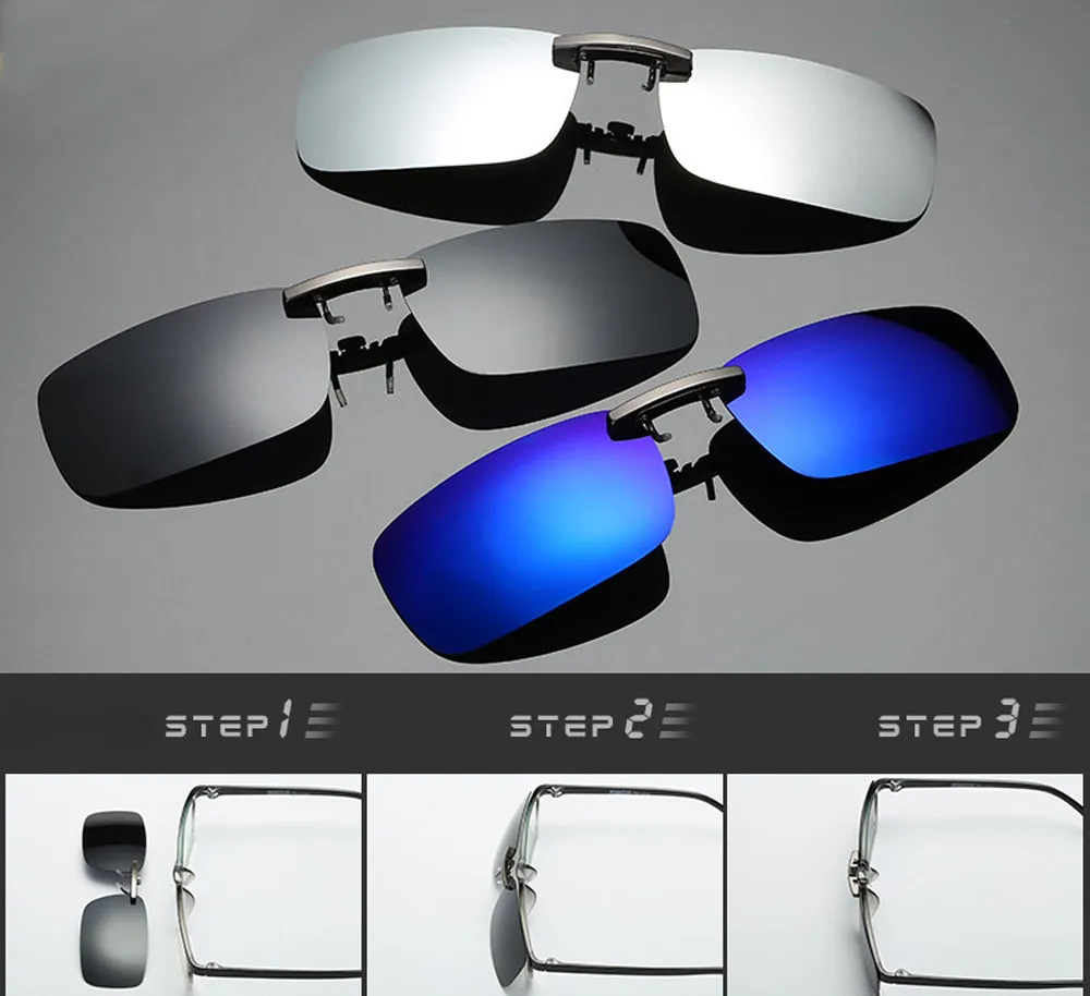 Ladies Men Sunglasses Removable Clip Removable Night Vision Goggles Metal Polarized Clip Sunglasses on Driving Glasses X*
Ladies Men Sunglasses Removable Clip Removable Night Vision Goggles Metal Polarized Clip Sunglasses on Driving Glasses X*