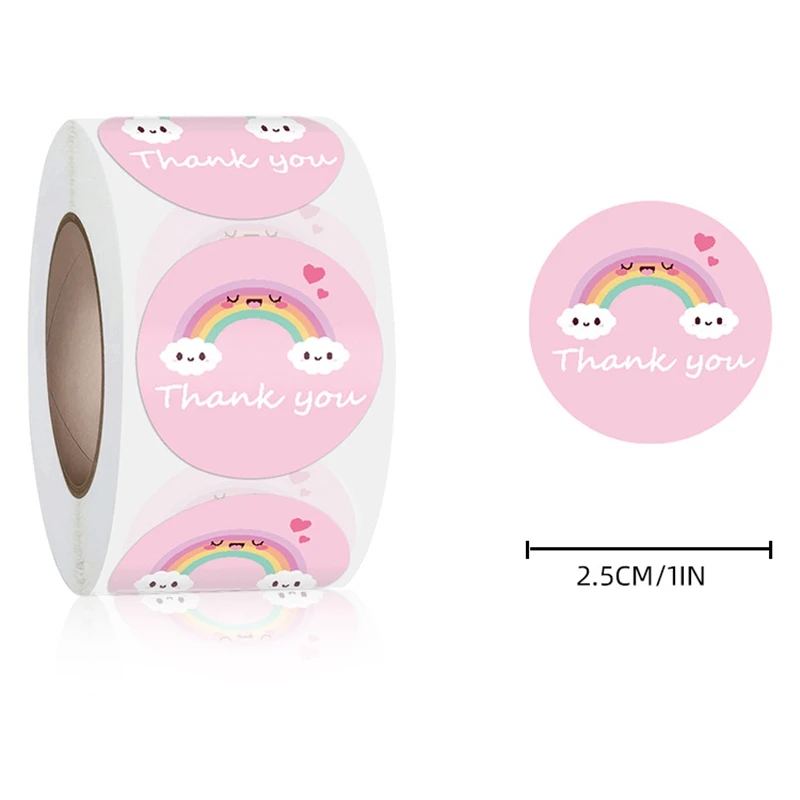 500PCS/ Roll Thank You Stickers Pink Clouds Paper Labels Scrapbooking Small Business Handmade Sticker for Gift Decor Stationery
500PCS/ Roll Thank You Stickers Pink Clouds Paper Labels Scrapbooking Small Business Handmade Sticker for Gift Decor Stationery