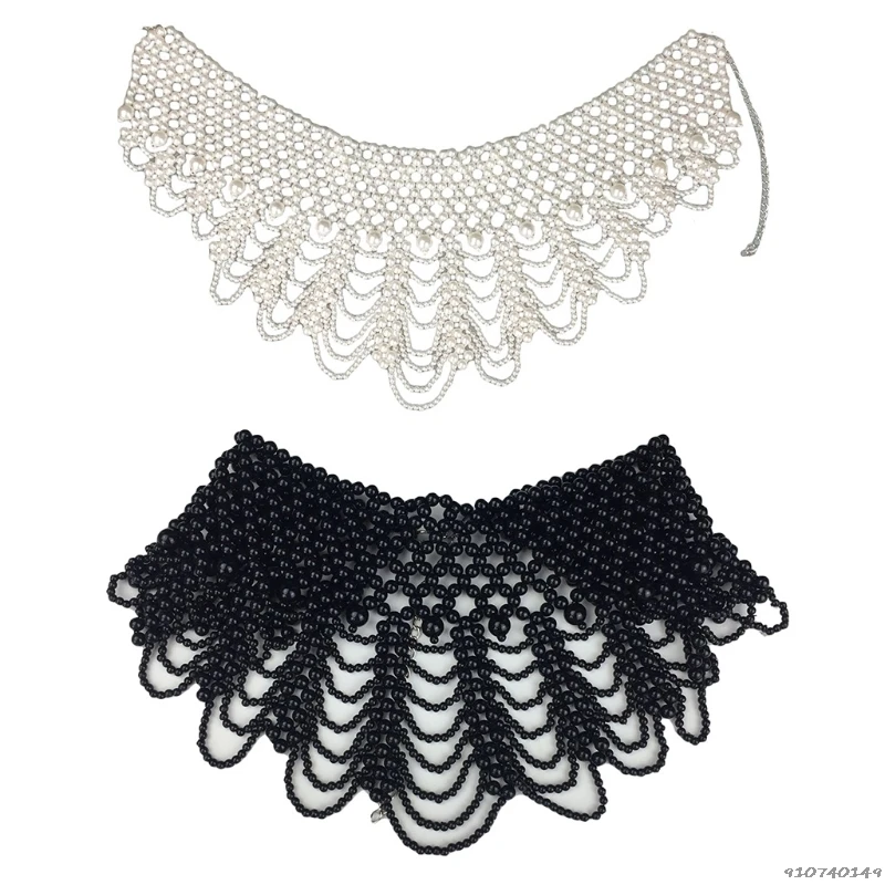 Detachable Blouse Fake Collar Elegant Faux Pearl Beaded False Collars Choker NecklaceSummer Cloth Accessory wholesales
Detachable Blouse Fake Collar Elegant Faux Pearl Beaded False Collars Choker NecklaceSummer Cloth Accessory wholesales