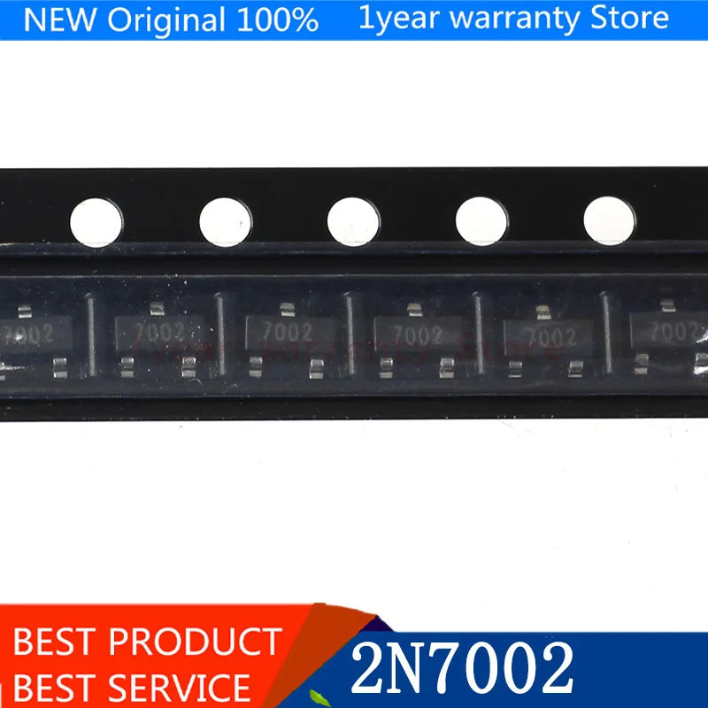 { New original } 2N7002 7002 MOSFET N-CH 60V 300MA SOT-23 100pcs/lot