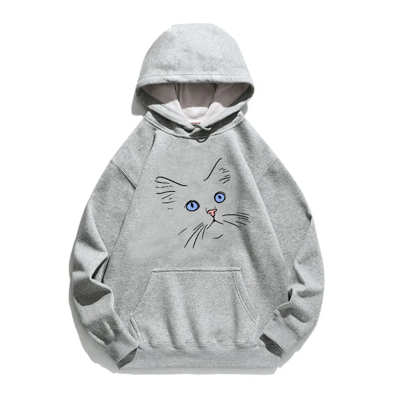 Women Hoodie Cute Cat Head Printed Hoodies Women Fleece Long Sleeve Loose Sweatshirt with Hat Girls Pullovers Winter
Women Hoodie Cute Cat Head Printed Hoodies Women Fleece Long Sleeve Loose Sweatshirt with Hat Girls Pullovers Winter