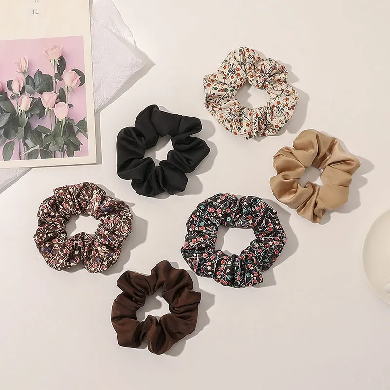 Fashion Satin Hair Ring Scrunchies Sweet Solid Color Floral Hair Rope Large Intestine Hair Ring Women Girls Hair Accessories
Fashion Satin Hair Ring Scrunchies Sweet Solid Color Floral Hair Rope Large Intestine Hair Ring Women Girls Hair Accessories