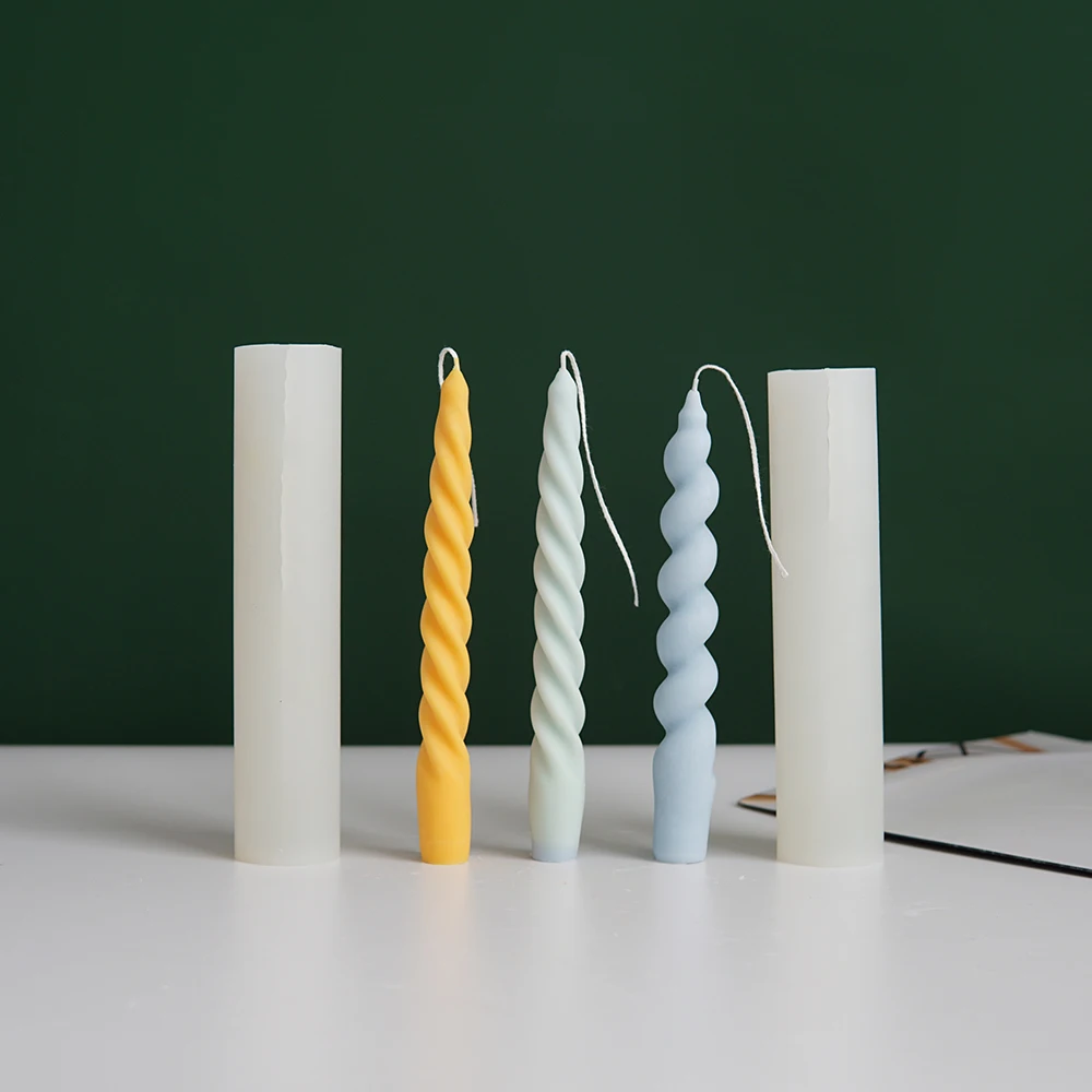 3D Twisted Long Brush Holder Silicone Candle Mould DIY Candlelight Dinner Rotating Screw Rod Candle Making Supplies
3D Twisted Long Brush Holder Silicone Candle Mould DIY Candlelight Dinner Rotating Screw Rod Candle Making Supplies
