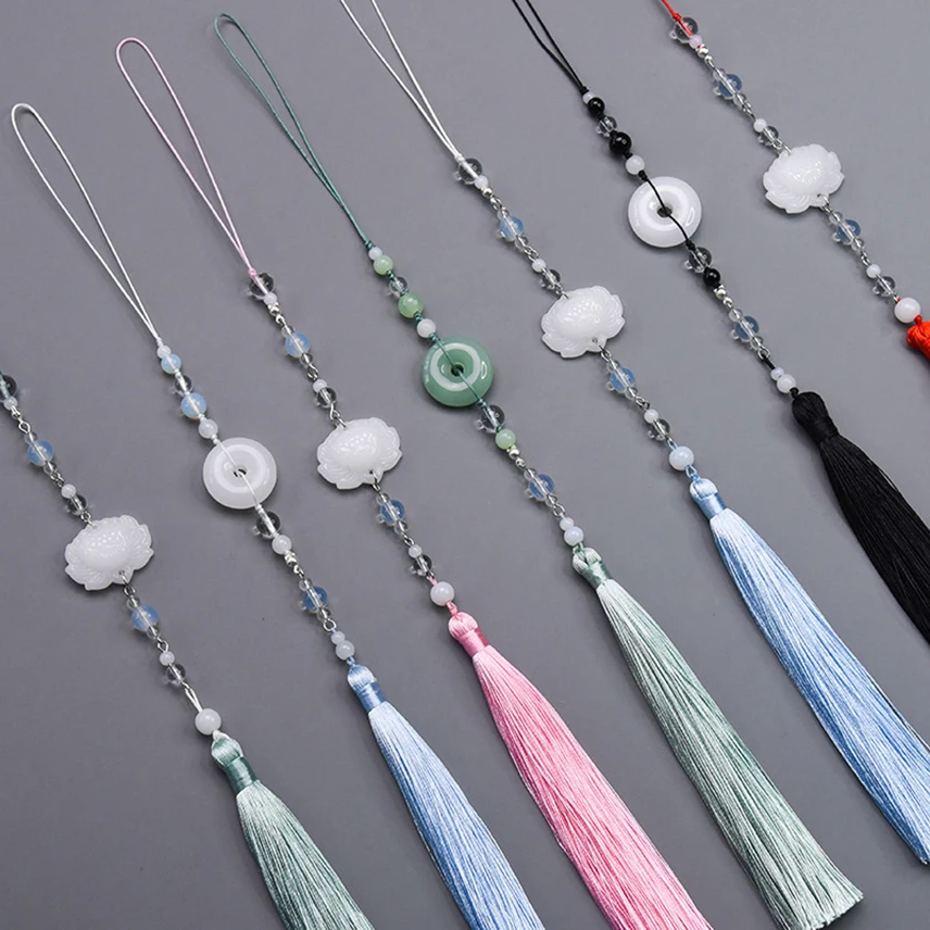 Retro Chinese Hanfu Tassel Pendant Waist Pendant Imitation Jade Lotus Classical Pendant Jewelry Accessories Party Favors
Retro Chinese Hanfu Tassel Pendant Waist Pendant Imitation Jade Lotus Classical Pendant Jewelry Accessories Party Favors