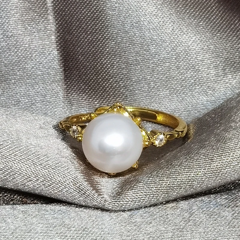 MeiBaPJ 7mm Round Freshwater Pearl Ring Real 925 Sterling Silver Fine Wedding Jewelry For Women
MeiBaPJ 7mm Round Freshwater Pearl Ring Real 925 Sterling Silver Fine Wedding Jewelry For Women