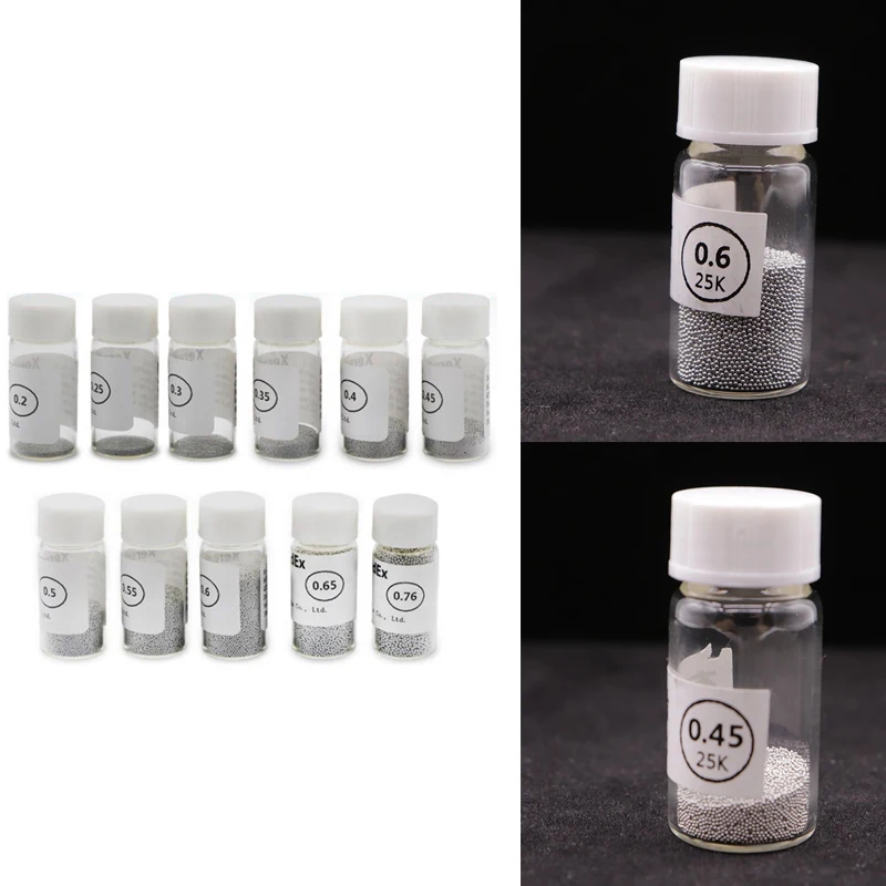 11 шт./лот модель (0,2/0,25/0,3/0,35/0,4/0,45/0,5/0,55/0,6/0,65/0,76) 12,5 K набор паяльных шариков
11 шт./лот модель (0,2/0,25/0,3/0,35/0,4/0,45/0,5/0,55/0,6/0,65/0,76) 12,5 K набор паяльных шариков