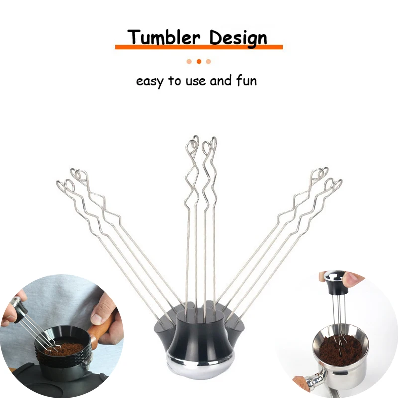 Espresso Coffee Tamper Distributor Leveler Tool Needle Type Solid Wood Handle Needle Coffee Tamper Coffee Powder Distributor
Espresso Coffee Tamper Distributor Leveler Tool Needle Type Solid Wood Handle Needle Coffee Tamper Coffee Powder Distributor
