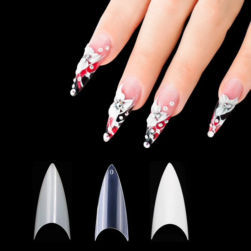 1 Pack of 500 pcs Full Cover Stiletto Pointed Sharp False Nails Tips Sword shape Acrylic Fake Nails Fingernails art tools
1 Pack of 500 pcs Full Cover Stiletto Pointed Sharp False Nails Tips Sword shape Acrylic Fake Nails Fingernails art tools