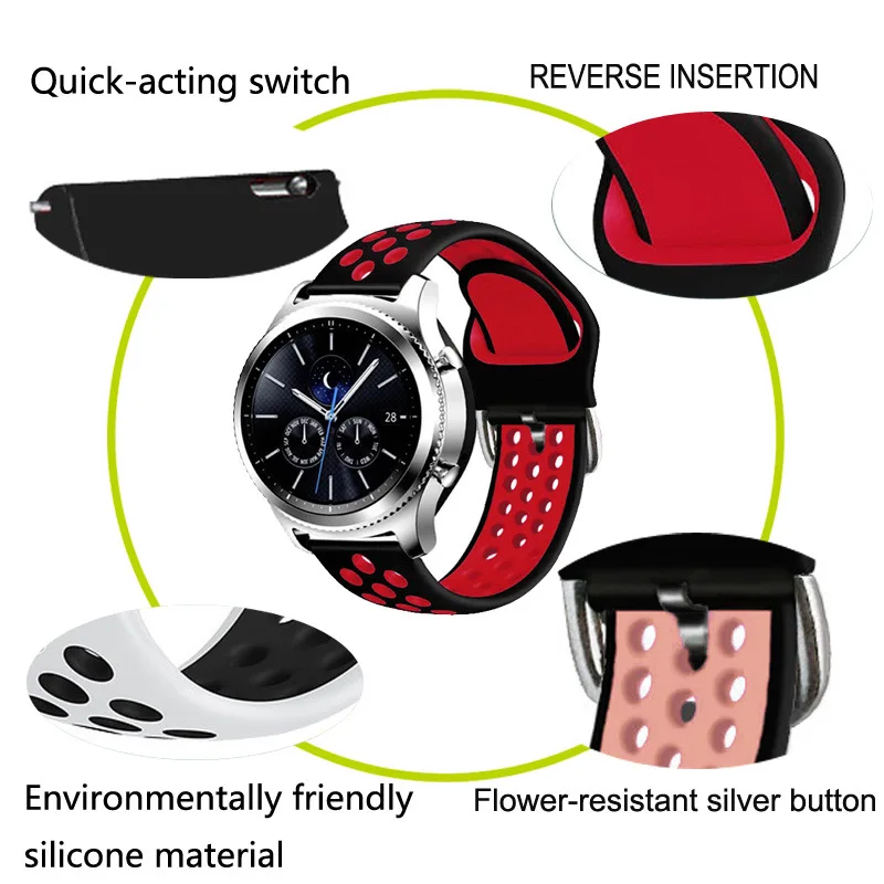 Ремешок для samsung galaxy watch 3 силиконовый 45 мм 41 active 2 | Наручные часы