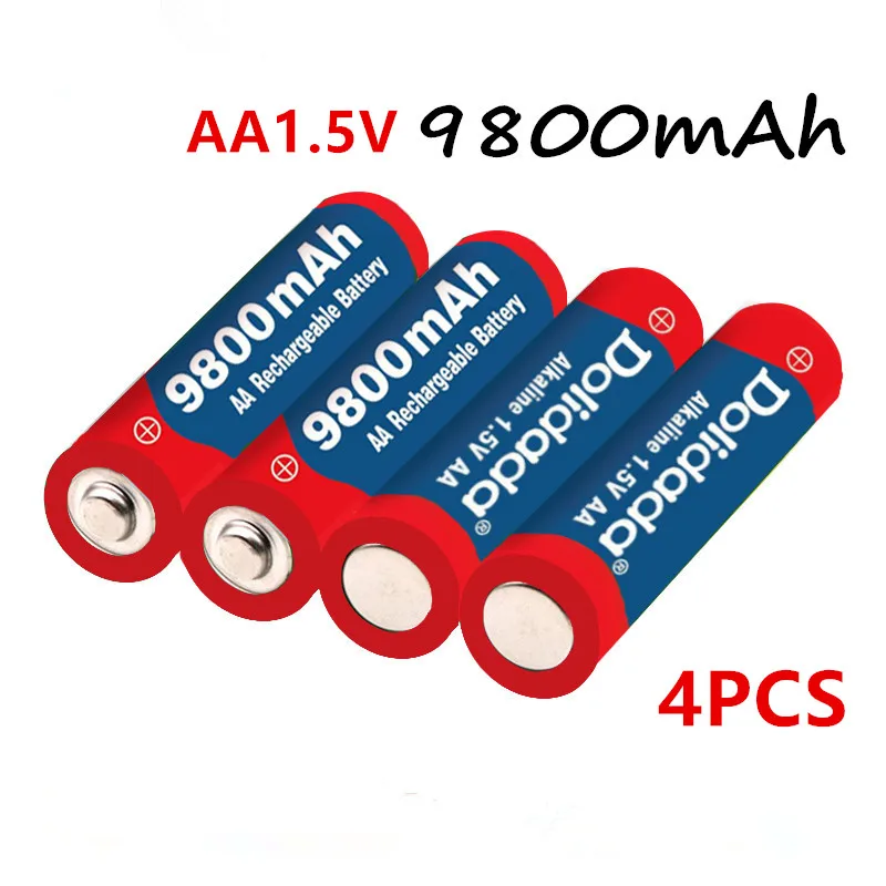 4-16pcs New Tag AA battery 9800 mah rechargeable battery AA 1.5 V Rechargeable New Alcalinas drummey + Free Delivery
4-16pcs New Tag AA battery 9800 mah rechargeable battery AA 1.5 V Rechargeable New Alcalinas drummey + Free Delivery