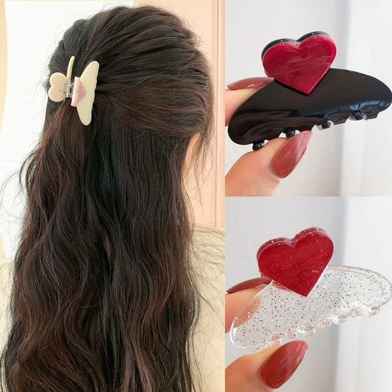 Sweet and lovely ~ good-looking and practical love hair claws, ins style female girl temperament claw clip headwear
Sweet and lovely ~ good-looking and practical love hair claws, ins style female girl temperament claw clip headwear